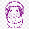 Friendly Furry Guinea Pig Illustration A digitally created vector illustration of a guinea pig, suitable for various uses including design projects.