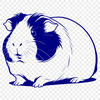 Free SVG Guinea Pig Graphic A detailed illustration of a guinea pig for use in vector graphics and digital designs.