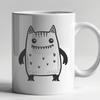 A whimsical monster design created as an SVG file for versatile digital editing.