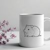 Cute Hamster Graphic Vector illustration of a hamster in a colorful environment, suitable for personal or commercial use.