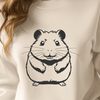 Colorful Hamster Graphic Design Element A simple illustration of a cute hamster.
