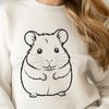 Cute Rodent Vector Graphic A cute, small rodent hamster illustration in vector format.