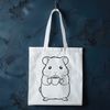 Small Rodent Vector Illustration A small, furry rodent with large round eyes and a tiny nose, suitable for clip art and vector design.