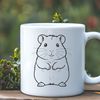 Cute Cartoon Hamster Vector Art A high-quality vector illustration of a cute hamster.