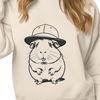 Adorable Guinea Pig Wearing a Hat A high-quality SVG illustration of a happy Guinea Pig wearing a hat, ideal for digital crafting and design.