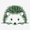 A small, spiky hedgehog illustrated in vector format.