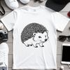 Hedgehog Graphic Template A digital illustration of a hedgehog.