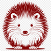 Beautiful Vector Hedgehog Image A high-quality SVG image of a hedgehog, ideal for use in graphic design software such as Procreate and Illustrator.