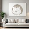 Beautiful Animal SVG Design for Crafting and Design A detailed illustration of a hedgehog in vector format, suitable for various design and crafting projects.