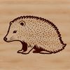 Whimsical Hedgehog Design for Digital Use A detailed illustration of a hedgehog, designed as vector art for various digital applications.