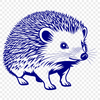 Small Prickly Friend Illustration A close-up illustration of a small mammal with sharp spines covering its back.