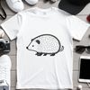 A digital illustration of a hedgehog, suitable for vector art and design projects.