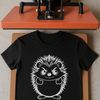 Cute Hedgehog SVG Vector Art Design A small hedgehog animal with sharp spines, designed as vector art.