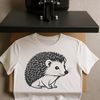 Hedgehog Portrait Design Free Download A detailed illustration of a hedgehog's face with quills, suitable for vector art design.