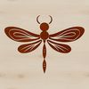 Vibrant Insect Artwork Vector A colorful illustration of a dragonfly with delicate wings and a long slender body, depicted in vibrant colors.