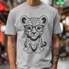A stylized illustration of a jaguar with glasses, created as a vector design for various applications.