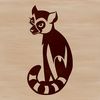 Free Lemur Clip Art Vector Design A free-standing illustration of a lemur, suitable for use in digital designs.