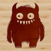 A small, cartoon monster with a friendly expression, suitable for various uses including Halloween decorations and crafts.
