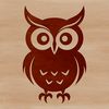 Beautiful Bird Silhouette Free Download A simple vector illustration of an owl, suitable for digital design projects.