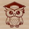 Vector Owl Graphics Design A cute cartoon owl illustration designed as a vector graphic.