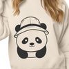 Panda in a Fedora A cute panda wearing a hat in a simple illustration style.