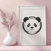 Free SVG Panda Clip Art A high-resolution illustration of a giant panda in its natural habitat.