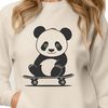 A stylized illustration of a panda, suitable for various applications including digital design and crafting.