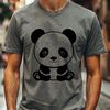 Cute Panda Design Vector Graphic An editable vector graphic of a cute panda design.
