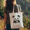 A digital illustration of a wild animal, specifically a panda, in a simple vector format.