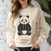 Cute Panda Wearing Hoodie Vector Art A vector illustration of a cute panda wearing a hoody.