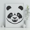 Friendly Giant of the Forest A high-resolution digital illustration of a Chinese giant panda in a natural habitat.