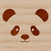 Detailed Panda Illustration SVG File A detailed illustration of a panda in a simple design style, suitable for vector graphics and cutting machine use.
