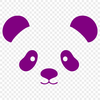 A digital illustration of a panda in its natural habitat, featuring a black and white bear species.