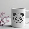 Asian Bear Illustration A stylized illustration of a giant panda in its natural habitat.