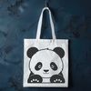 Panda Behind Tree Vector Art A vector illustration of a panda peeking out from behind a tree, featuring a simple design suitable for various uses.