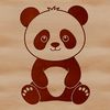 Wildlife Vector Art - Giant Panda A digital illustration of a cute and furry giant panda in a natural habitat.