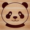 Simple Panda Illustration A simple line art illustration of a panda in black and white.