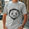 Cartoon Giant Panda Illustration A cartoon illustration of a giant panda, a wild animal native to China.
