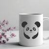 Friendly Panda in the Wild A cartoon illustration of a giant panda in a natural habitat.