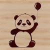 Panda Animal SVG Illustration A vector graphic image of a panda animal, suitable for digital design projects.