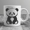 A large black and white bear from Asia, native to bamboo forests.