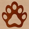 Silhouettes in Motion A set of paw print silhouettes in various animal shapes, suitable for clip art designs.