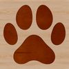 Cute Paw Impressions SVG Design Vector graphic design featuring cute animal paw impressions.