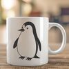 A stylized illustration of a penguin in vector format, suitable for commercial or personal projects.