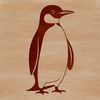 Free SVG Penguin Clip Art for Digital Crafting A penguin figurine made from vector design, suitable for cutting machine templates.