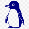 Cute Standing Bird SVG Design A simple vector design featuring a cute penguin standing on one foot.