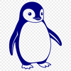 A digital illustration of an anthropomorphic penguin standing upright on its feet, suitable for various uses.