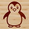 Cute Antarctic Animal Illustration A simple line drawing illustration of a cute Antarctic sea creature.