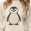 Cute Penguin Outline Vector Illustration An outline drawing of a penguin suitable for cutting or laser engraving.