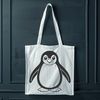 An isolated illustration of a penguin, designed as a versatile digital file.